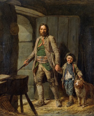 The Departure of the Poacher by Nicolas Bernard Lepicie